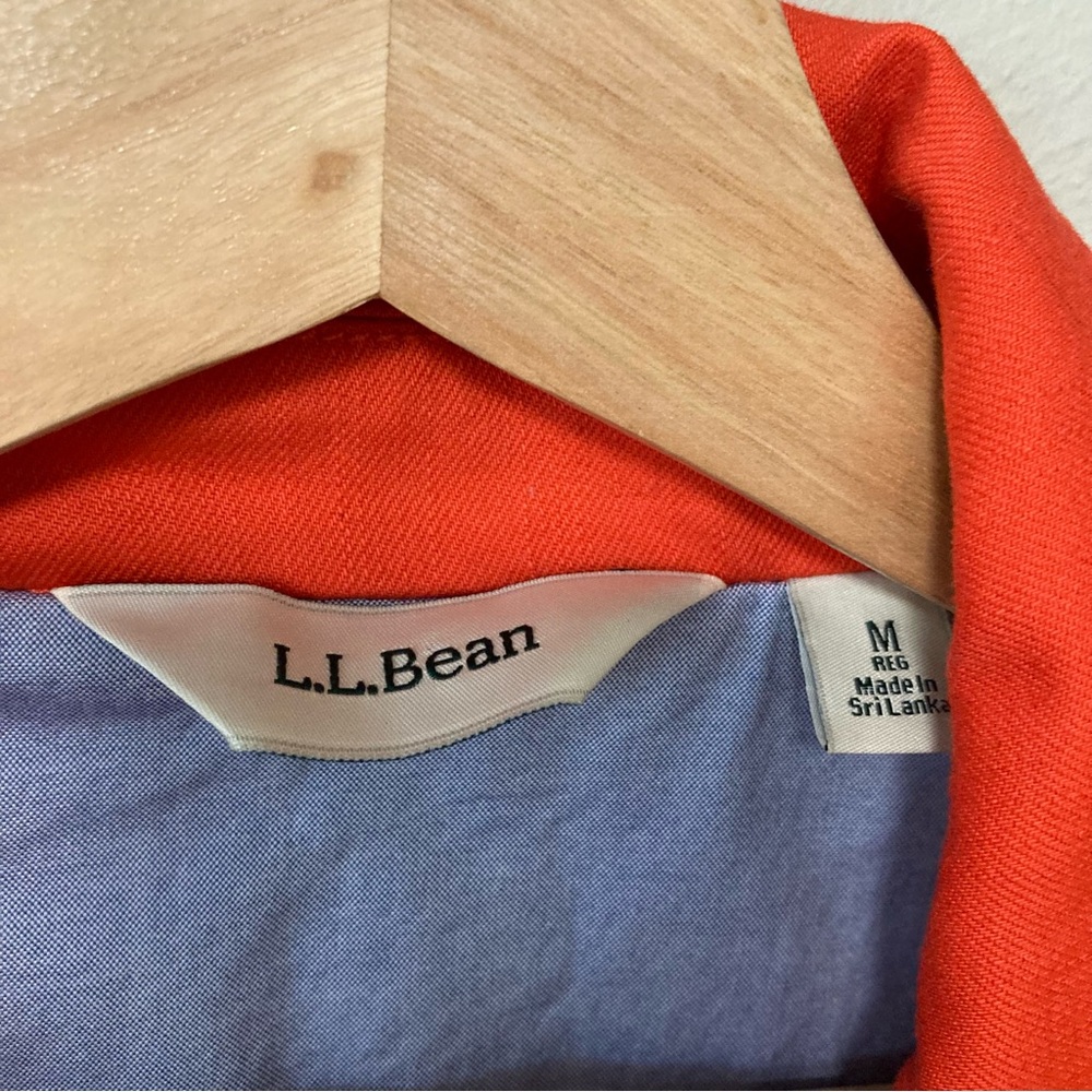 L.L. Bean Orange Blazer M - Picture 3 of 7